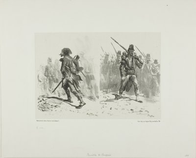 Blatt mit Skizzen von Denis Auguste Marie Raffet