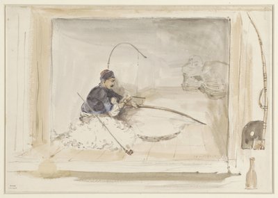 Sitzender Baumwollarbeiter von Denis Auguste Marie Raffet