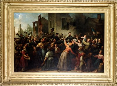 Lincolns Fahrt durch Richmond, 1866 von Dennis Malone Carter