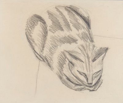 Schlafende Katze von Denton Welch