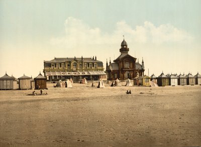 Strand und Kasino, Calais, Frankreich, ca. 1900 von Detroit Publishing Co.