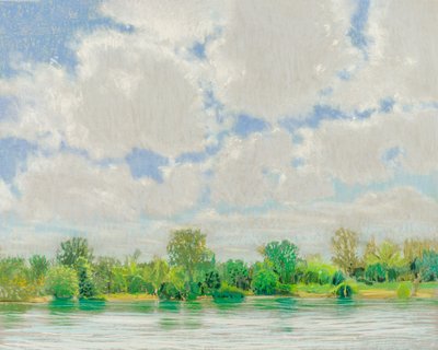 Amerikanische Flussansicht, 2017 von Diana Jahns