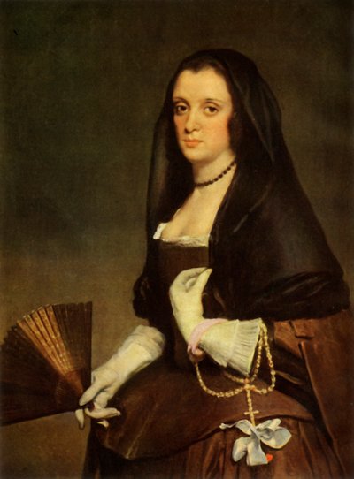 Die Dame mit dem Fächer, ca. 1640, 1946 von Diego Velázquez