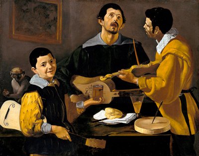 Die drei Musiker, ca. 1616 von Diego Velázquez