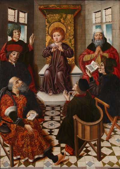 Christus unter den Ärzten von Diego de la Cruz