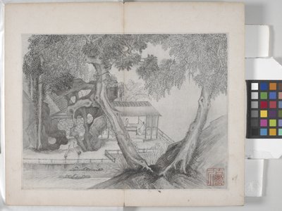 Album mit Landschaftsgemälden von Ding Yunpeng