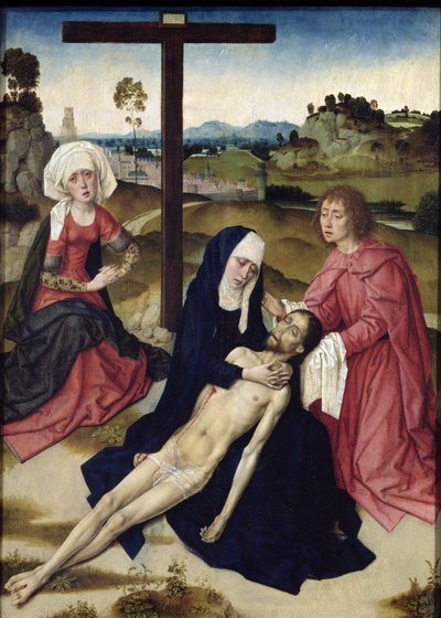 Die Beweinung, ca. 1455-60 von Dirck Bouts