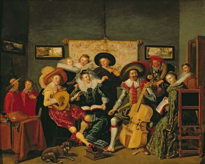 Eine musikalische Gesellschaft, ca. 1625 von Dirck Hals