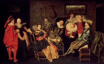 Die fröhliche Gesellschaft, 17. Jahrhundert von Dirck Hals
