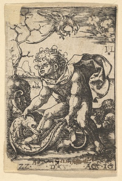 Mann mit einem Fisch von Dirck Vellert
