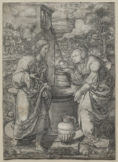 Christus und die Frau von Samaria, 1523 von Dirk Vellert