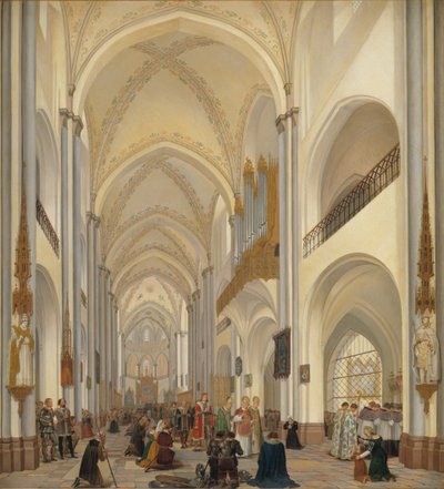 Das Innere des Doms von Roskilde von Ditlev Martens