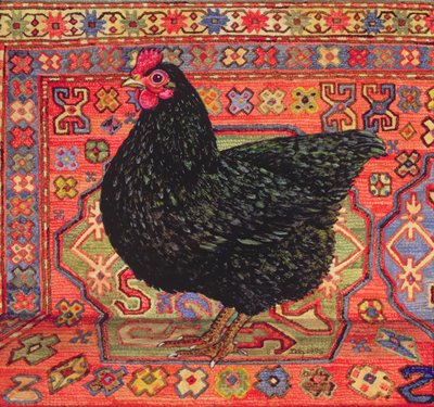 Schwarzer Teppichhuhn, 1995 von Ditz