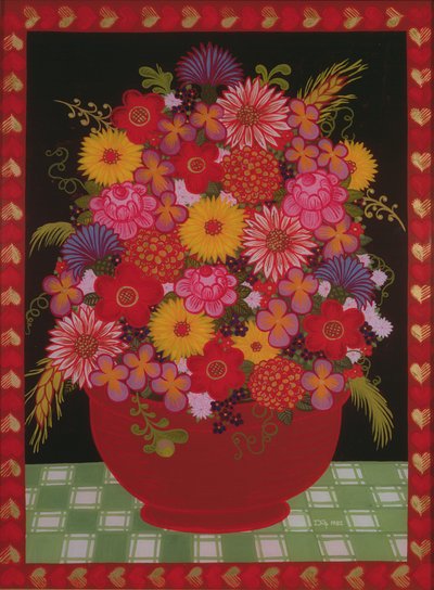 Schüssel mit Blumen von Ditz