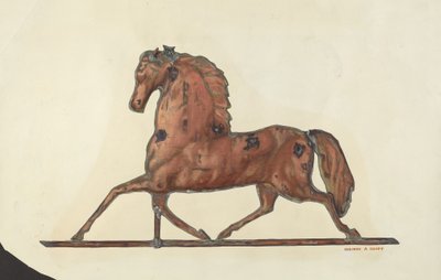 Pferde-Wetterfahne von Dolores Haupt