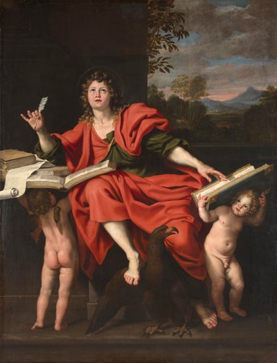 Heiliger Johannes der Evangelist von Domenichino (1581 1641)