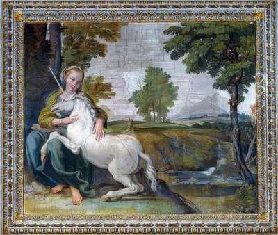 Jungfrau mit einem Einhorn, 1604-05 von Domenichino