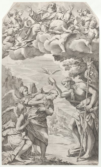 Die Taufe Christi, 1670-1731 von Domenico Bonavera