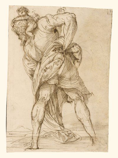 Heiliger Christophorus von Domenico Campagnola