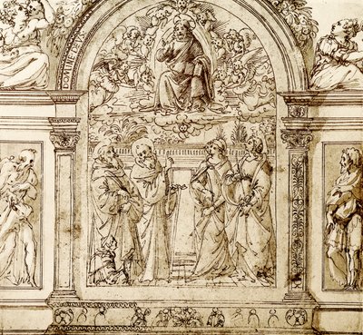 Der segnende Erlöser in den Wolken von Domenico Ghirlandaio