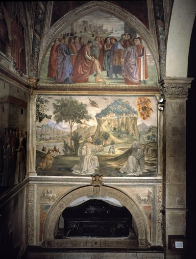 Begräbnis des Heiligen Franziskus von Domenico Ghirlandaio