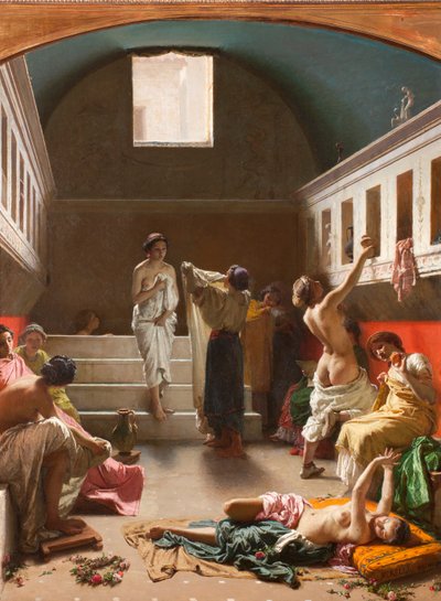 Die Bäder von Pompeji, 1861 von Domenico Morelli
