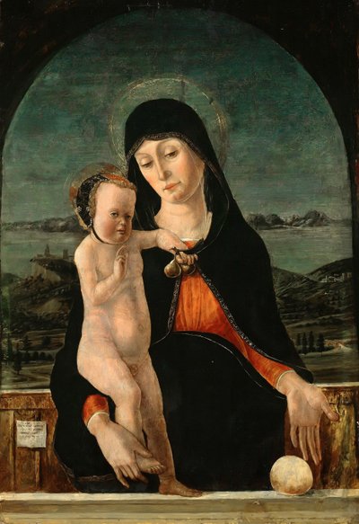 Jungfrau mit Kind, 1484 von Domenico Morone