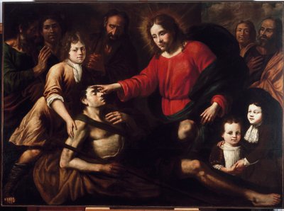 Die Heilung des Blinden von Domenico Parodi