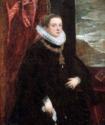 Dame in Schwarz, 1560er Jahre von Domenico Robusti Tintoretto