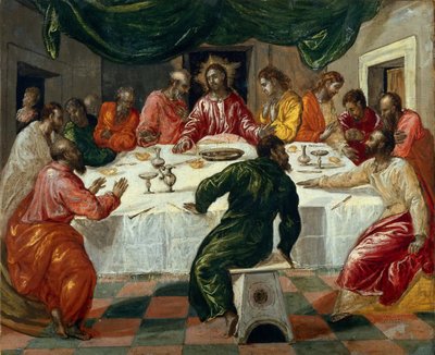 Das letzte Abendmahl, 1568 von Dominico El Greco