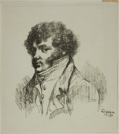 Porträt von Brunet, Drucker von Dominique Vivant Denon