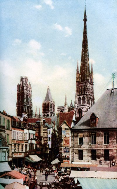 Kathedrale von Rouen, Normandie, Frankreich, um 1930er Jahre von Donald McLeish