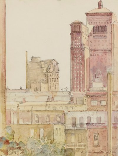 Chicago, Dächer in der Nähe des Allerton House von Donald Shaw MacLaughlan