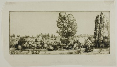 Landschaft, Poigny von Donald Shaw MacLaughlan