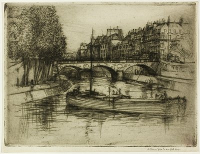 Le Pont St. Michel, Paris von Donald Shaw MacLaughlan