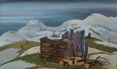 Letzter Schnee in Pian Croesio von Donatella Merlo