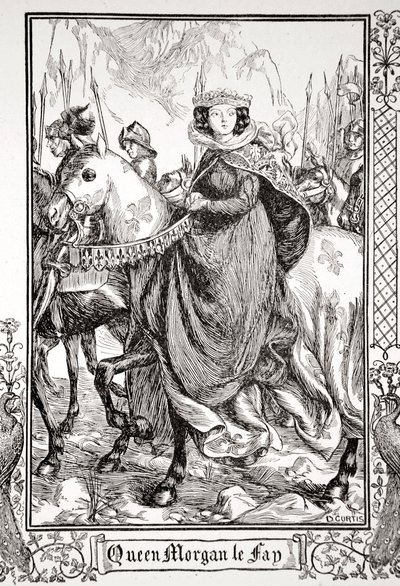 Königin Morgan le Fay, 1905 von Dora Curtis