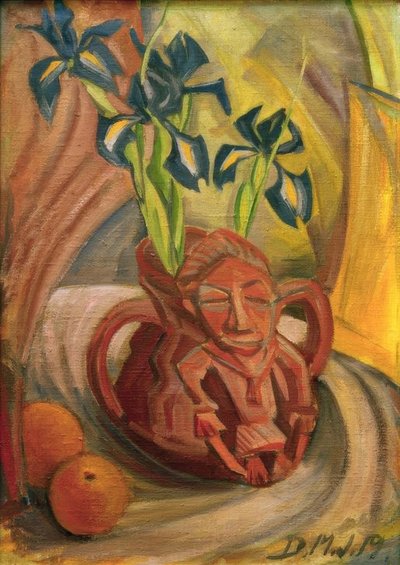 Schwertlilien und Kultgefäß von Dorothea Mätzel Johannsen