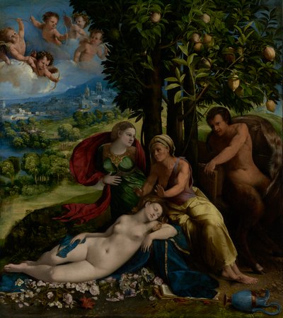 Mythologische Szene, ca. 1524 von Dosso Dossi