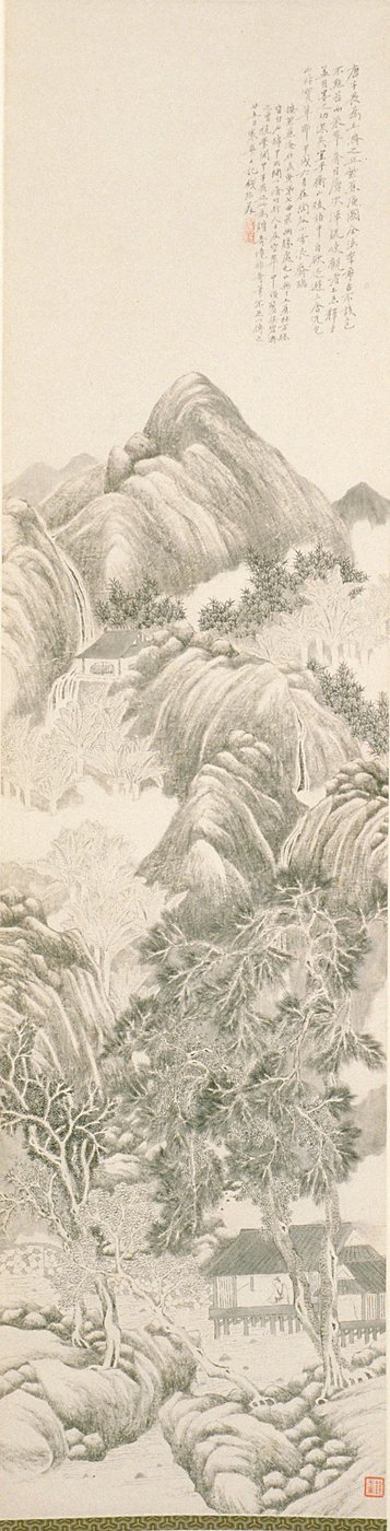 Der lila Plantain-Rückzug nach Tang Yin von Du Qian