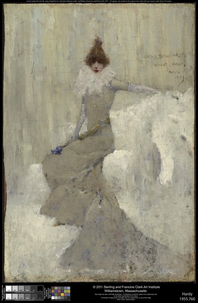 Sarah Bernhardt, 1889 von Dudley Hardy