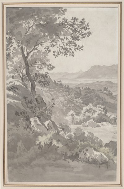 Tal in der italienischen Campagna von Dutch 19th Century