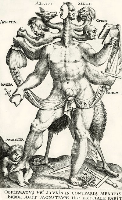 Arminianismus als fünfköpfiges Monster von Dutch School