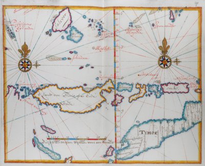 Insel Timor und Umgebung von Dutch School