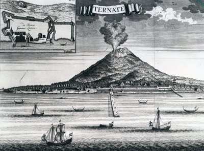 Ternate-Insel, um 1748 von Dutch School