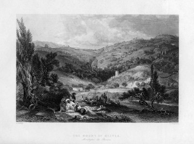 Der Ölberg, Israel, 1841 von E Benjamin