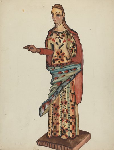 Bulto (Holzfigur eines Heiligen) von E. Boyd
