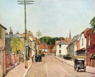 Ein Dorf in Essex: Ongar High Street, 1943 von E. Eason