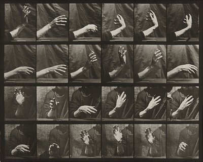 Bewegung der Hand; Takt schlagen von Eadweard Muybridge