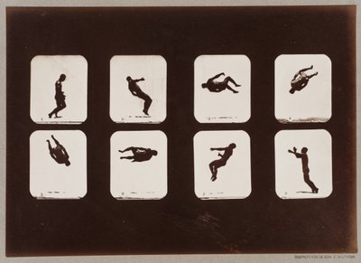 Tafel 106. Athleten, Drehender Salto von Eadweard Muybridge